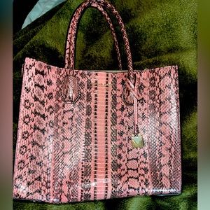 COPY - Gorgeous rare Pink snake skin Michael Kors handbag